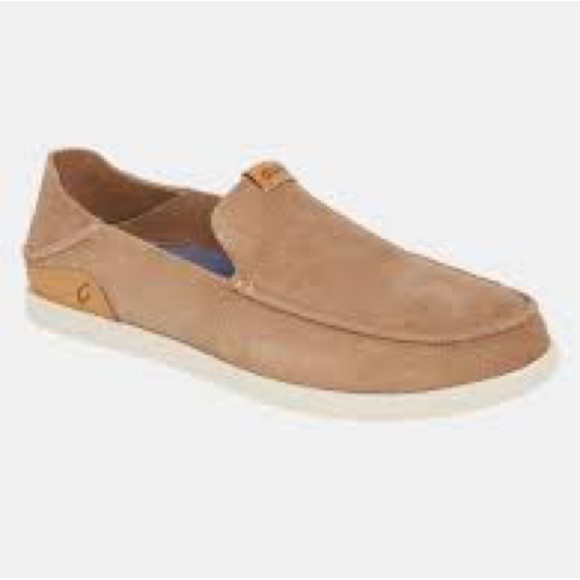 Olukai Nalukai Kala slip on shoes loafers tan brown men’s size 13 casual trendy - Picture 1 of 11